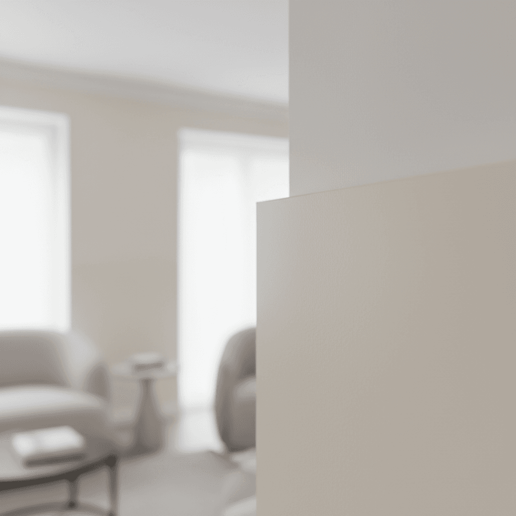 Freshly painted interior wall corner with clean trim lines